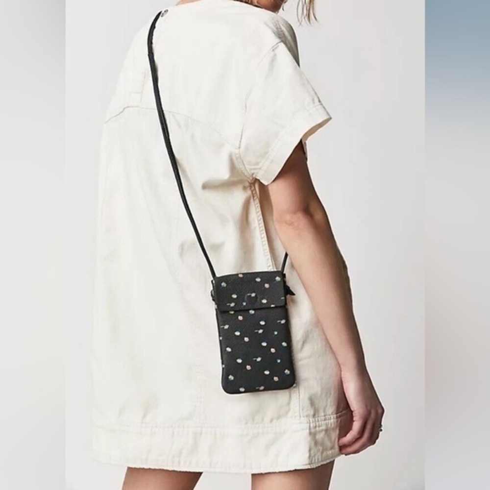 NWOT Free People Let’s Dance Phone Leather Crossbody Bag